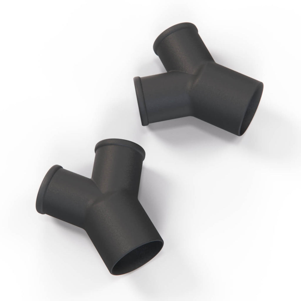 Jaguar E-TYPE S1 S2 Dash Vent Y Piece Set of 2 Black BD23077 — view 4