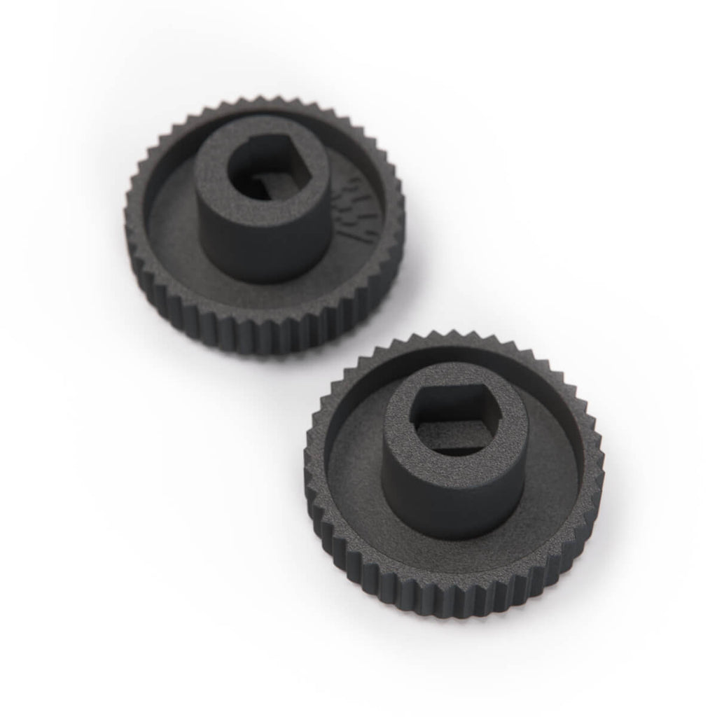 Jaguar E-Type Series 3 Air Conditioning Control Knob JS263 Black — view 3