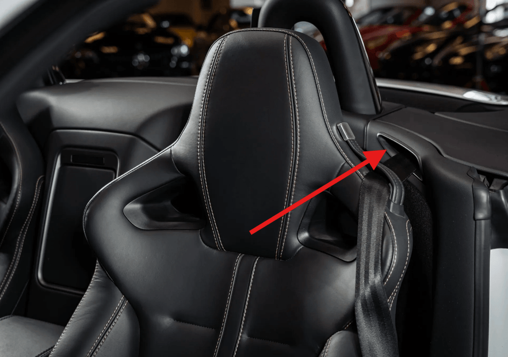 Jaguar F-Type Seat Belt Guide Bezel Left and Right All Colours EX53-537B27-A / EX53-537B22-A — view 4