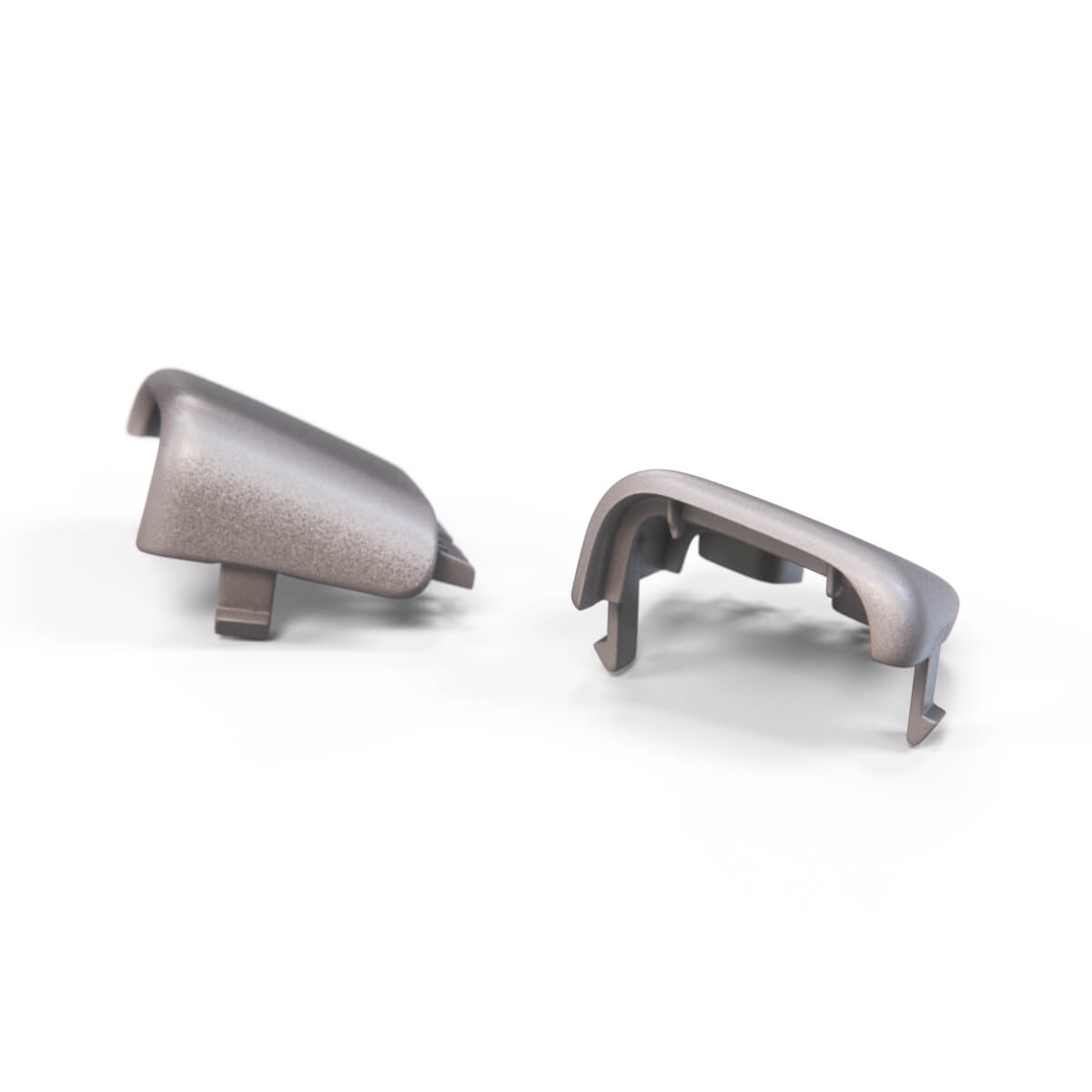 Jaguar F-Type Tailgate Handle Covers Set of 2 Atlas Silver — view 2