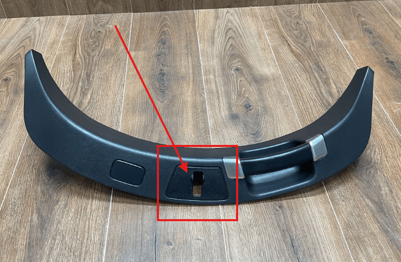 Jaguar F-Type Trunk Lock Cover Trim Black (T2R8630) — view 5