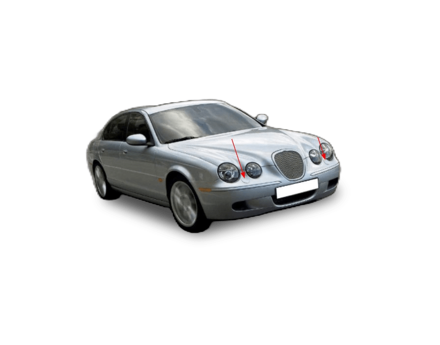 Jaguar S-Type Headlight Washer Jet Cover Left Or Right 4R83-13L018-AF / 4R83-13L019-AF — view 8