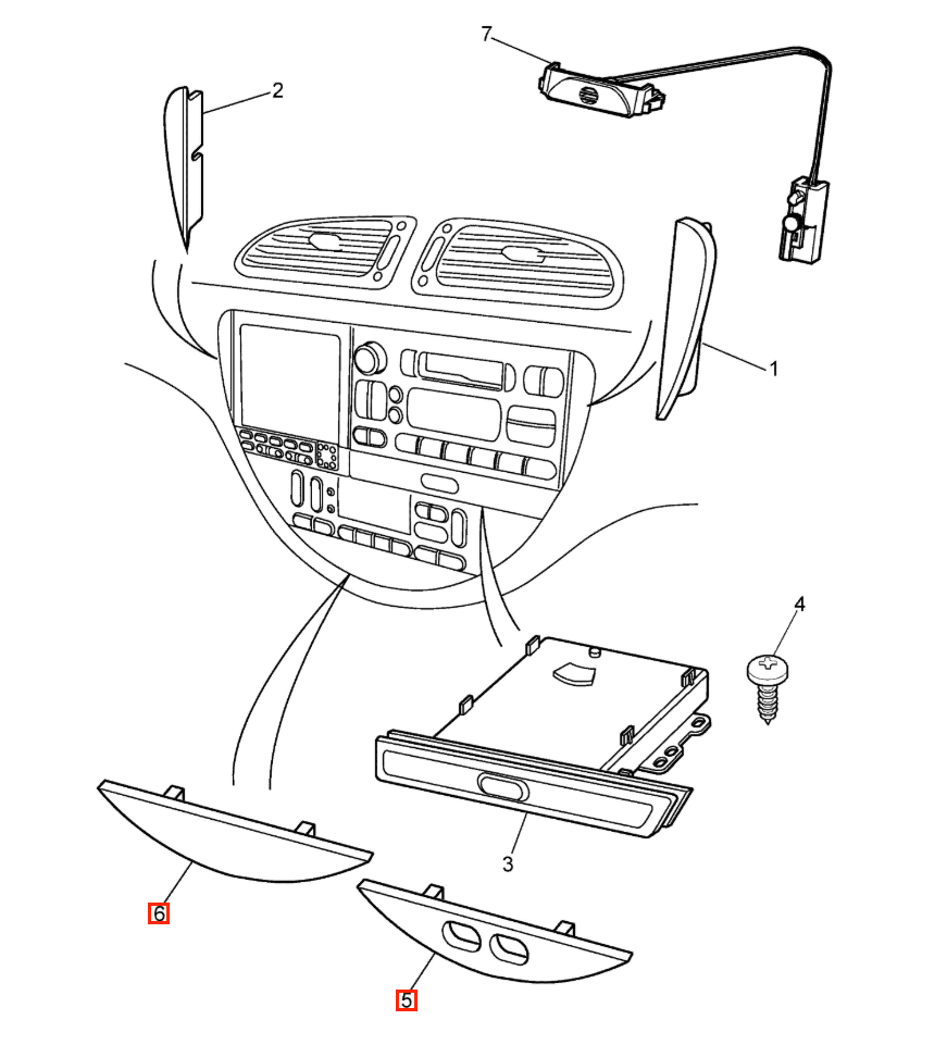 Jaguar S Type Heated Seat Switch Cover Two Versions All Colours (XR81445LGR / XR8314C698AD) — view 6