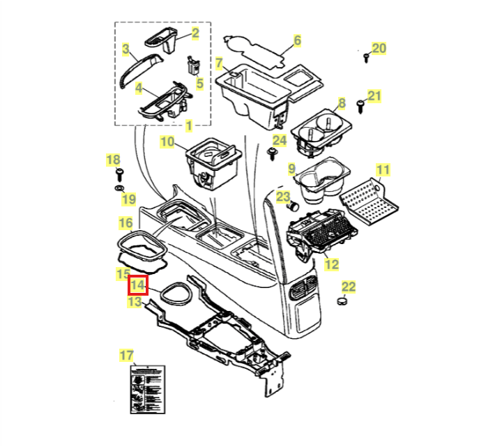 Jaguar X200 S-TYPE Center Console Parking Brake Finish Bezel Chrome (XR827725) — view 4