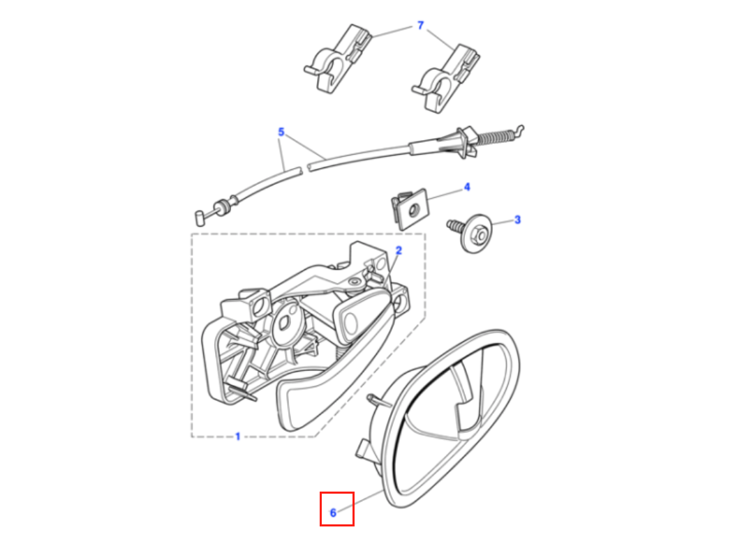 Jaguar S-Type X200 Front Interior Door Handle Bezel Trim Left Or Right All Color XR830380LEG / XR830381LEG — view 11