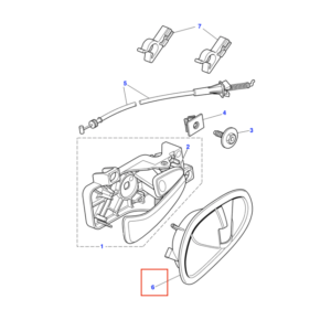Jaguar S-Type X200 Rear Interior Door Handle Bezel Trim Left Or Right All Color XR825068 / XR825067 — view 5