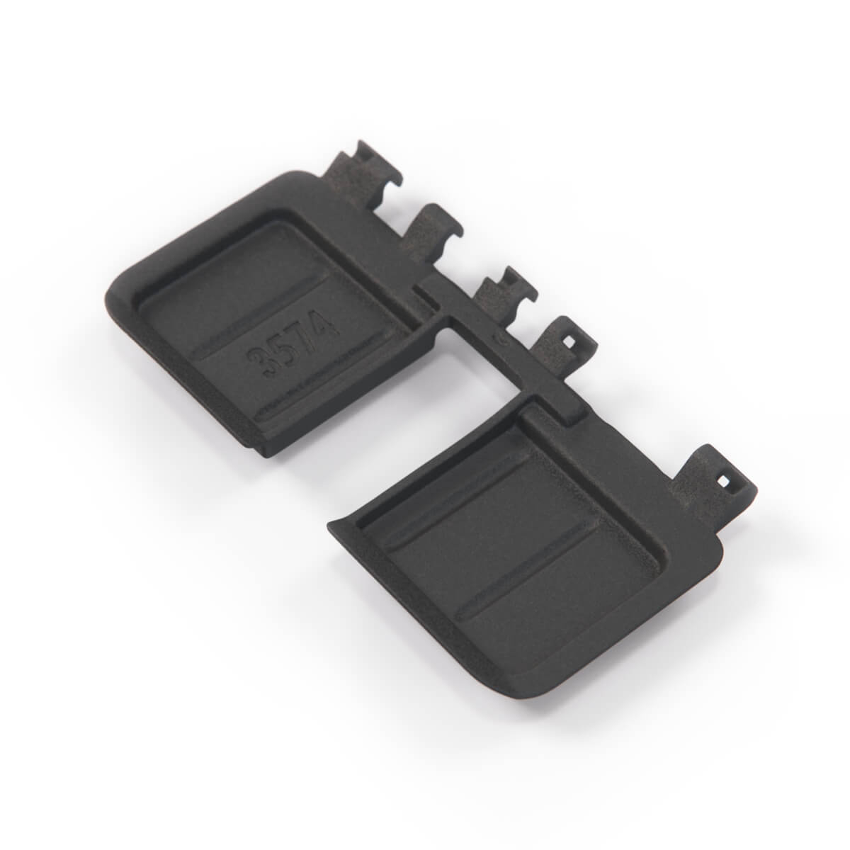 Jaguar X204 S-TYPE Interior Trunk Lid Finisher Panel Lock Flap Cover Black — view 4