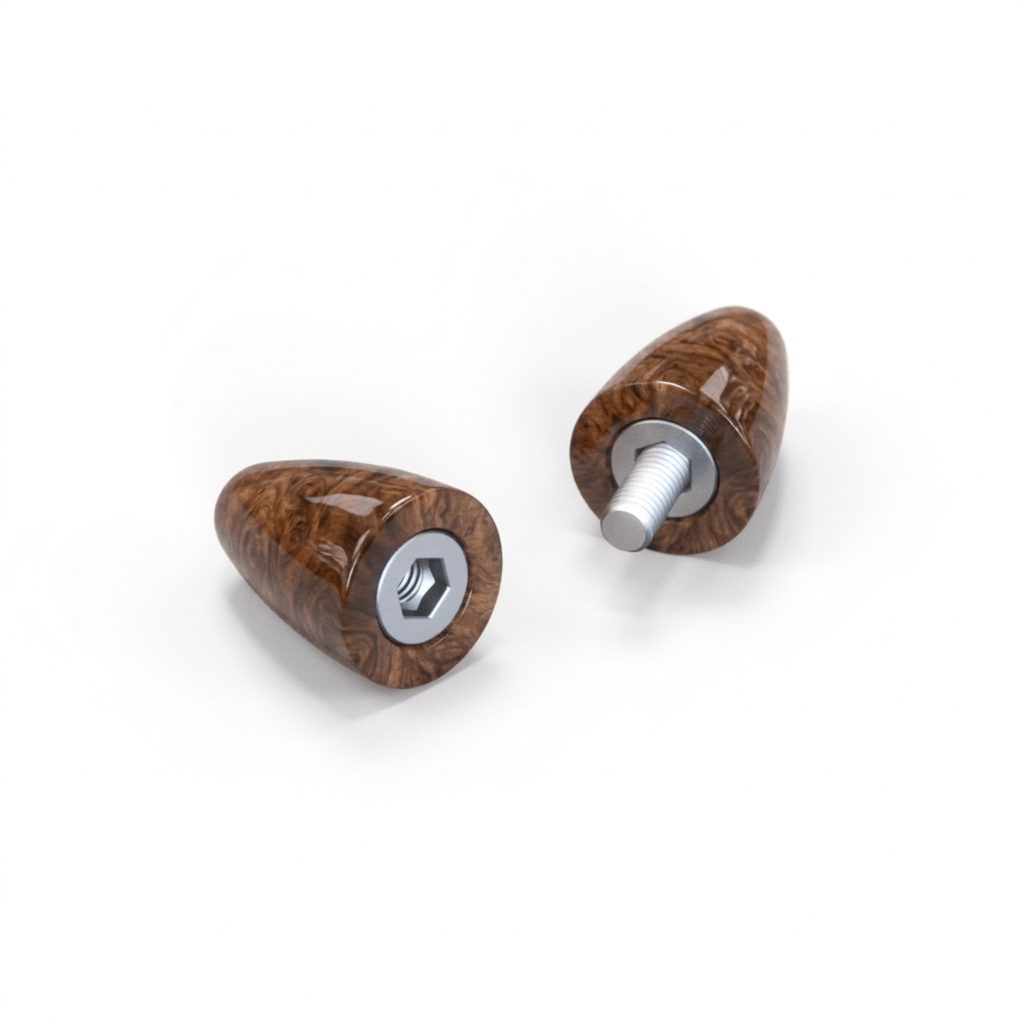 Jaguar T-Bar Automatic Shifter Wooden Gear Knob — view 3