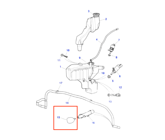 Jaguar X-Type Headlight Washer Cover Left And Right Headlamp Wash Jet Primed C2S13245XXX / C2S13246XXX — view 3