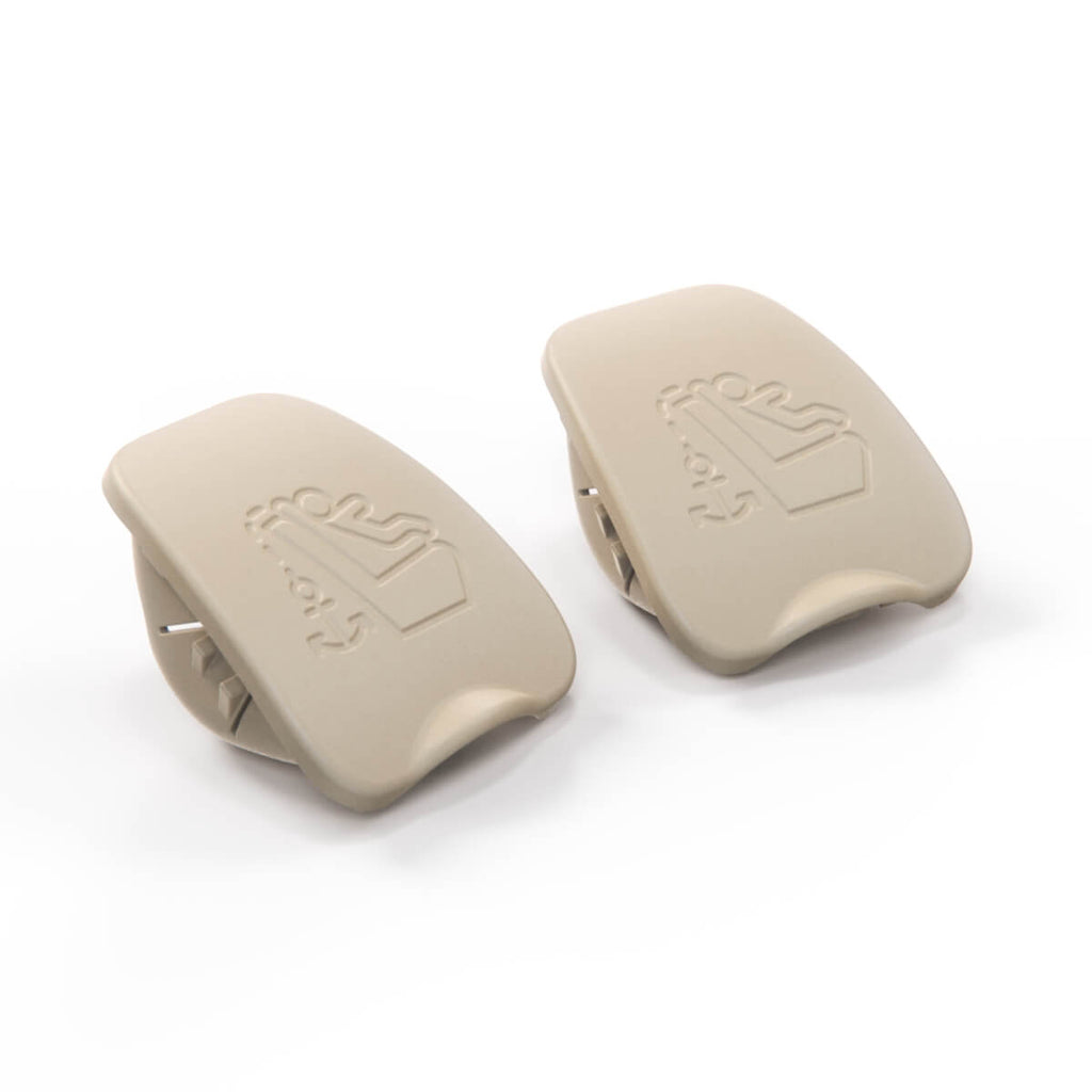Jaguar X351 X250 XJ Xf Rear Seat Child Restraint Safety Hook Trim Cover Set of 2 All — view 2