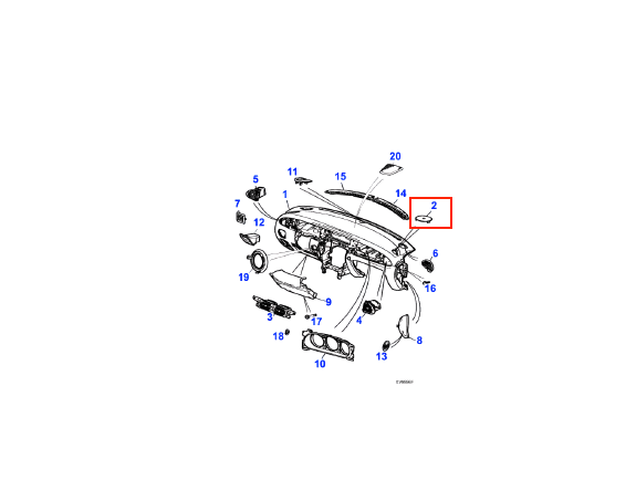 Jaguar XJ Front Dashboard Speaker Cover Trim Grill Left Or Right All Colours C2C18528AEK / C2C18527AEK — view 9