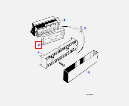 Jaguar XJ Series Iii Fuse Box Cover Black AEU1568 — view 5