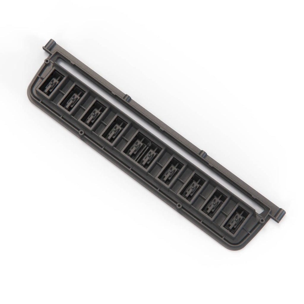 Jaguar XJ Series 1 / Jaguar E-Type Series 3 Centre Console Switch Housing Panel (C28616) — view 4