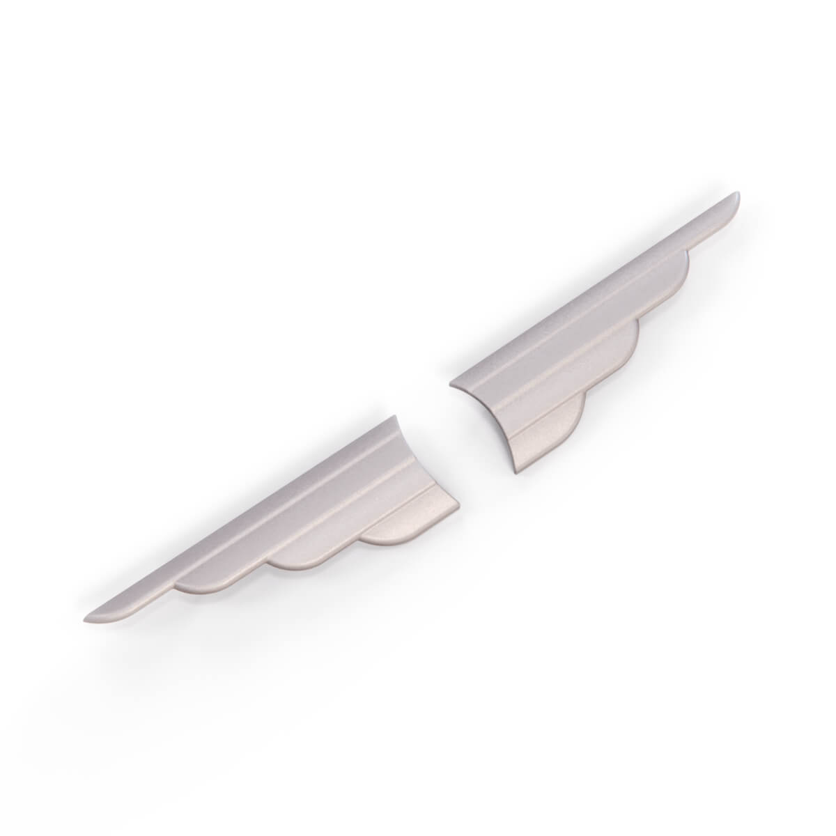Jaguar XJ Series 1 Tailgate Boot Lock Wings Emblem 309090 / 309089 / 142.249
