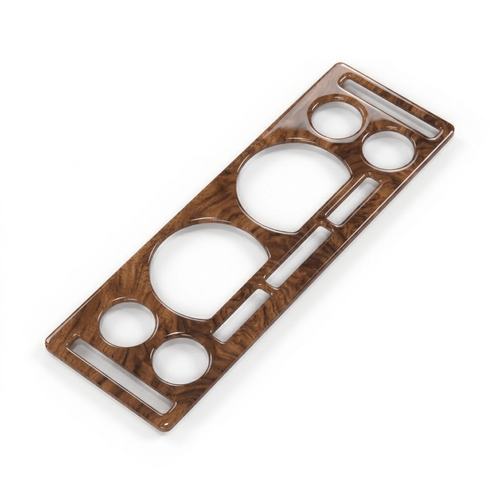 Jaguar XJ X300 Dash Instrument Gauge Cluster Speedometer Bezel Burr Walnut Wood Veneer Trim JLM1941 — view 2