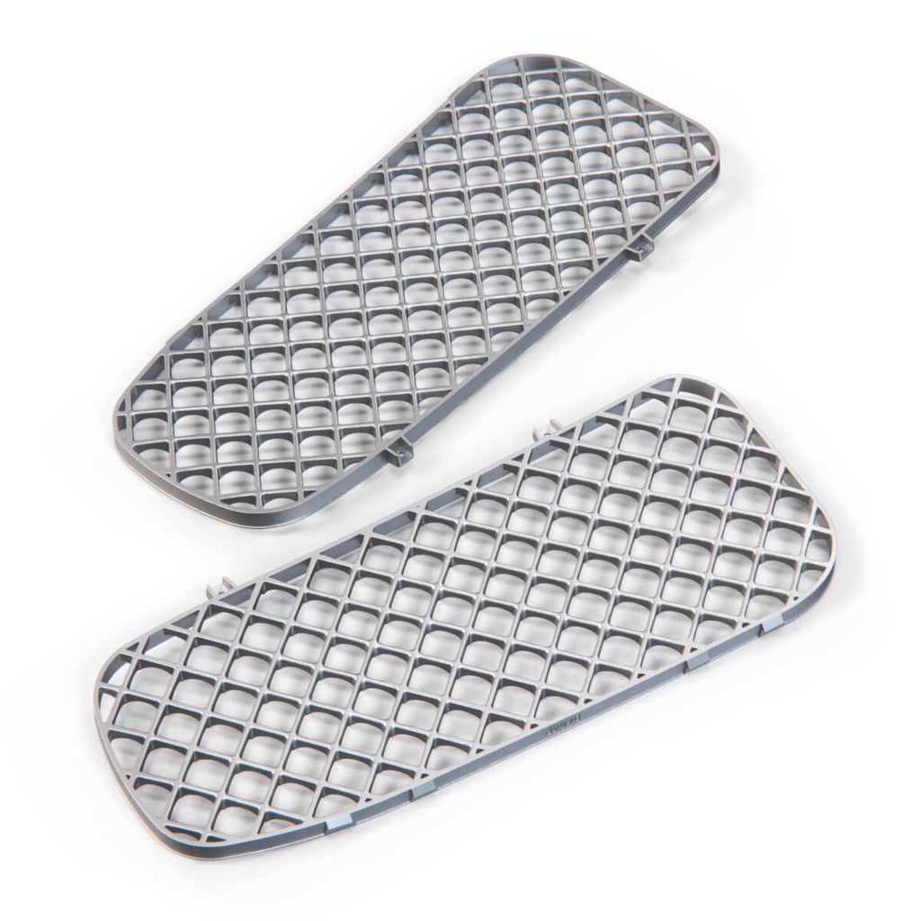 Jaguar X300 X306 XJ XJR Front Bumper Honeycomb Mesh Grills Chrome HNC5504BB Left or Right — view 2