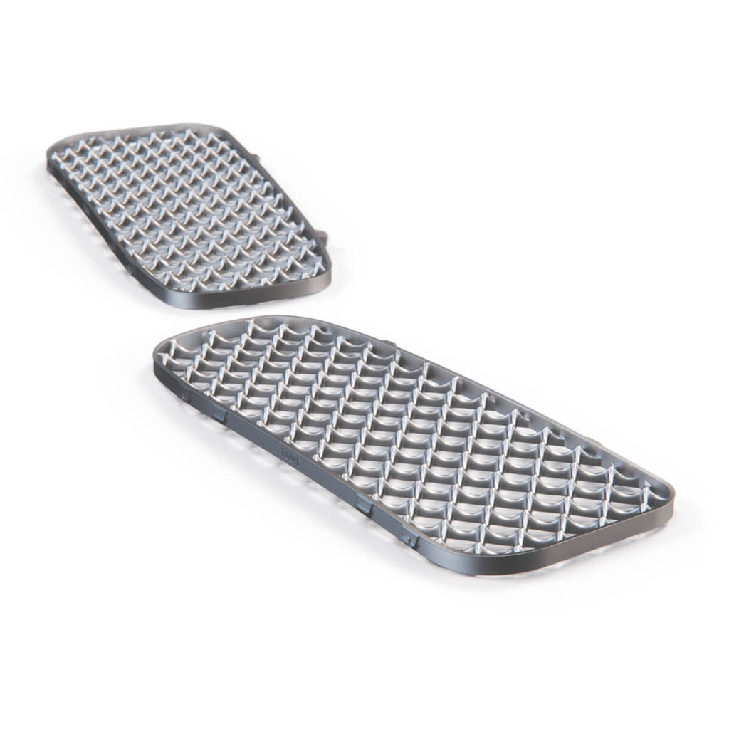 Jaguar X300 X306 XJ XJR Front Bumper Honeycomb Mesh Grills Chrome HNC5504BB Left or Right — view 4