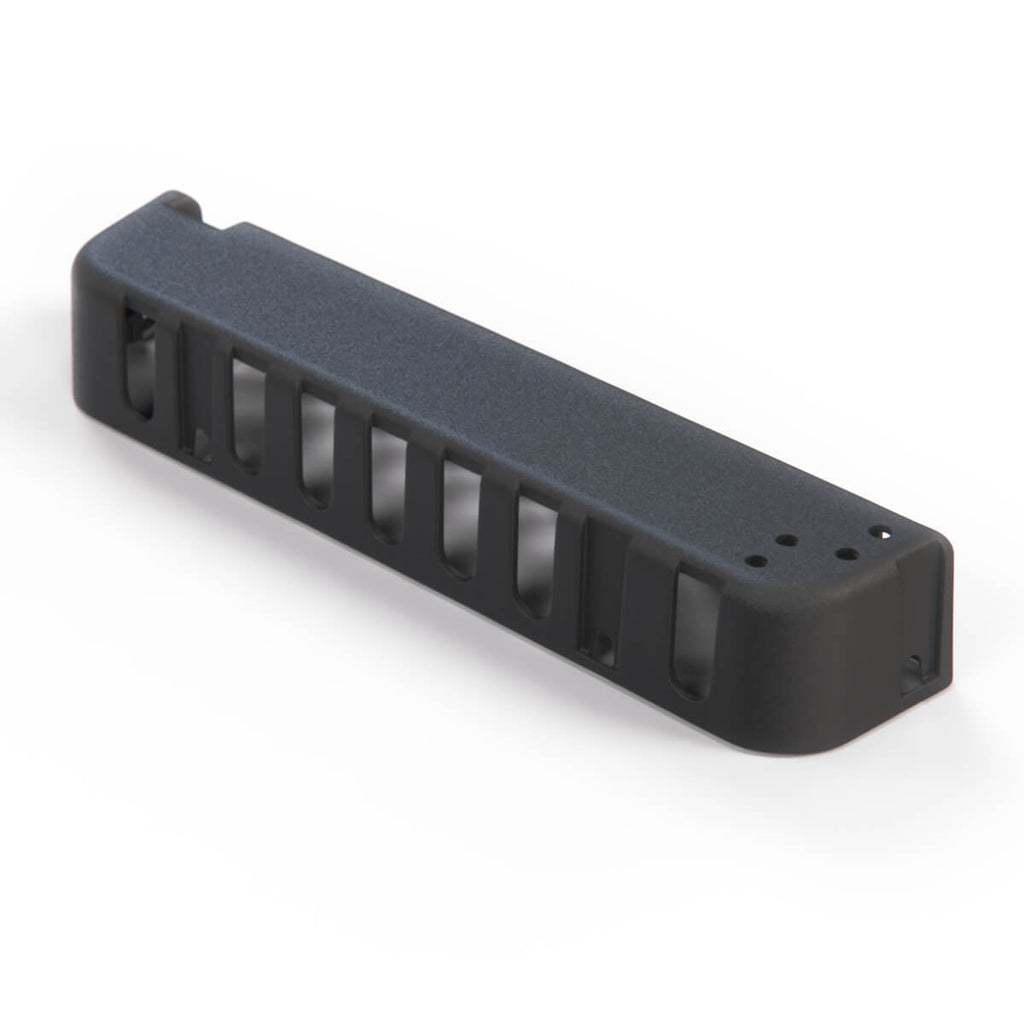 Jaguar XJ6 VDP XJ40 Front AC Climate Control Heater Switch Back Cover Black DBC5844 — view 3