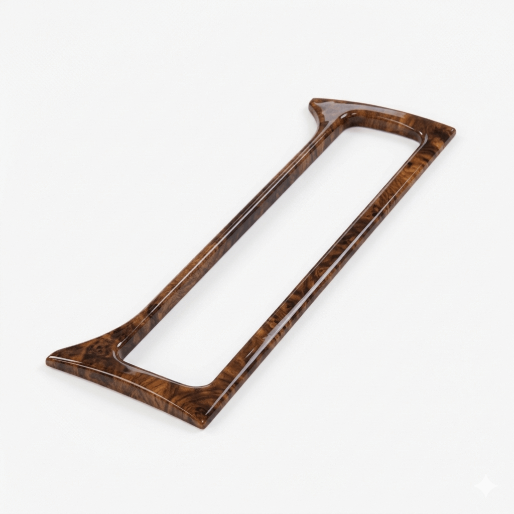 Jaguar X300 XJ6 XJ12 Burr Walnut Wood Veneer Fascia Dash Center Vent Capping Trim — view 3