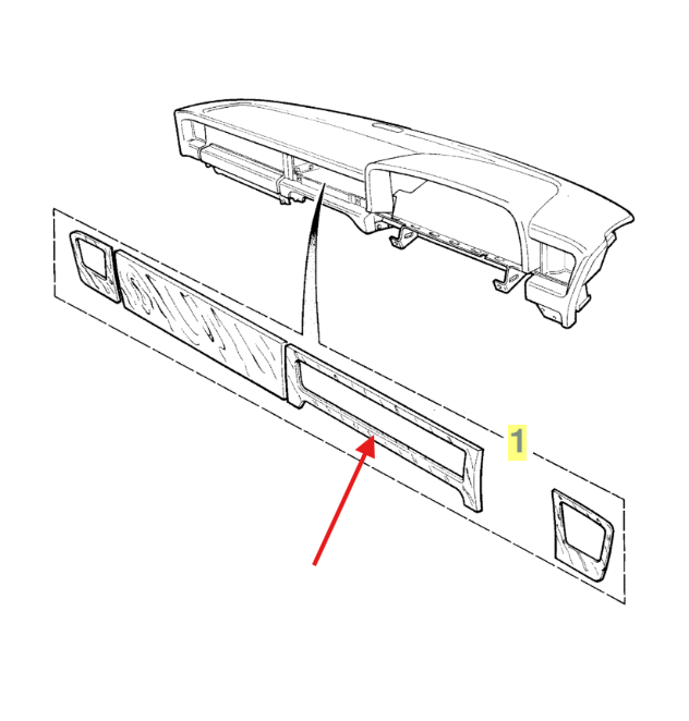 Jaguar X300 XJ6 XJ12 Burr Walnut Wood Veneer Fascia Dash Center Vent Capping Trim — view 4