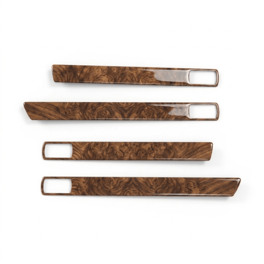 Jaguar XJ6 XJ12 X300 LWB Door Wood Set Veneer Cappings Burr Walnut (JLM12293) — view 2