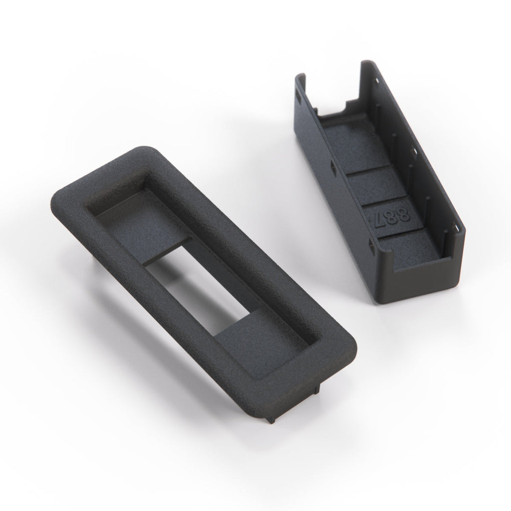 Jaguar XJ6 XJ12 XJ40 Trunk Release Switch Cover Black DBC5028 — view 2