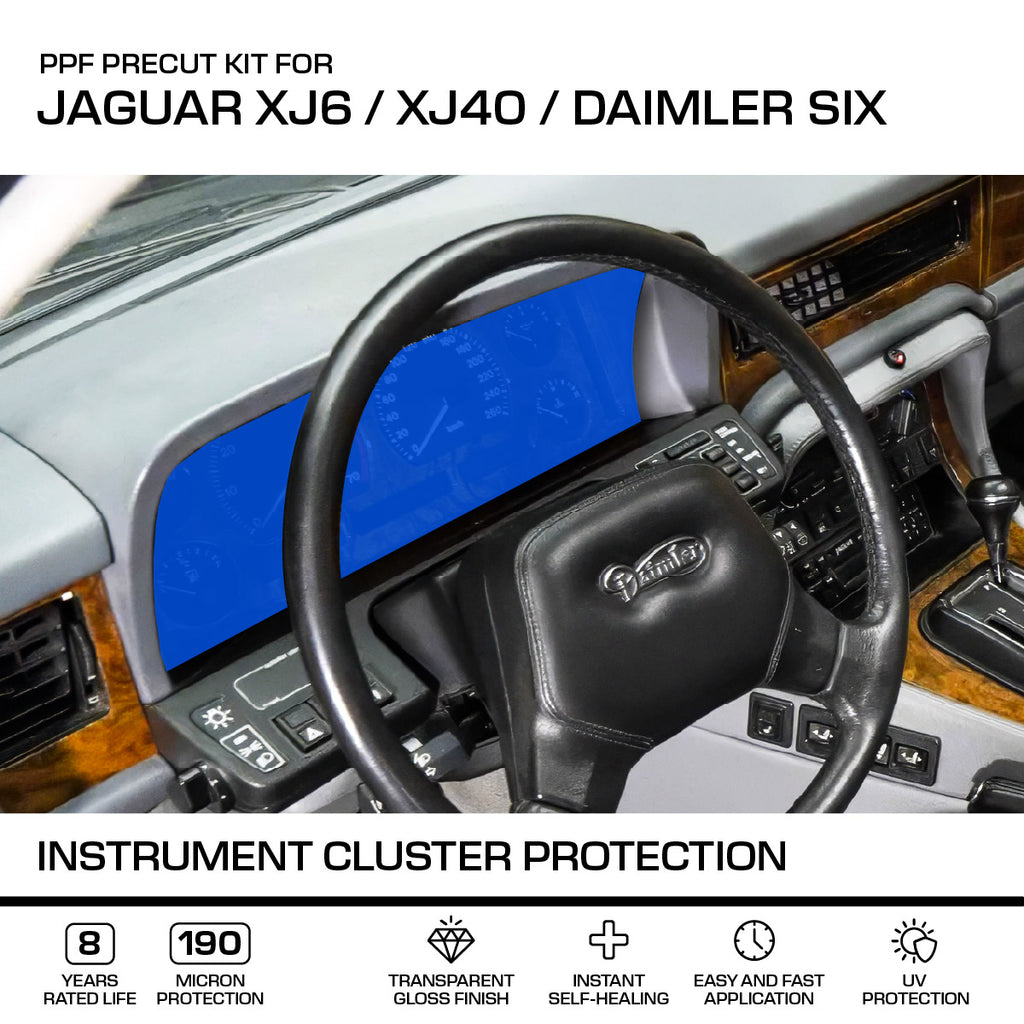 Jaguar XJ6 XJ40 Daimler Six Instrument Cluster Protection PPF Paint Protection Film