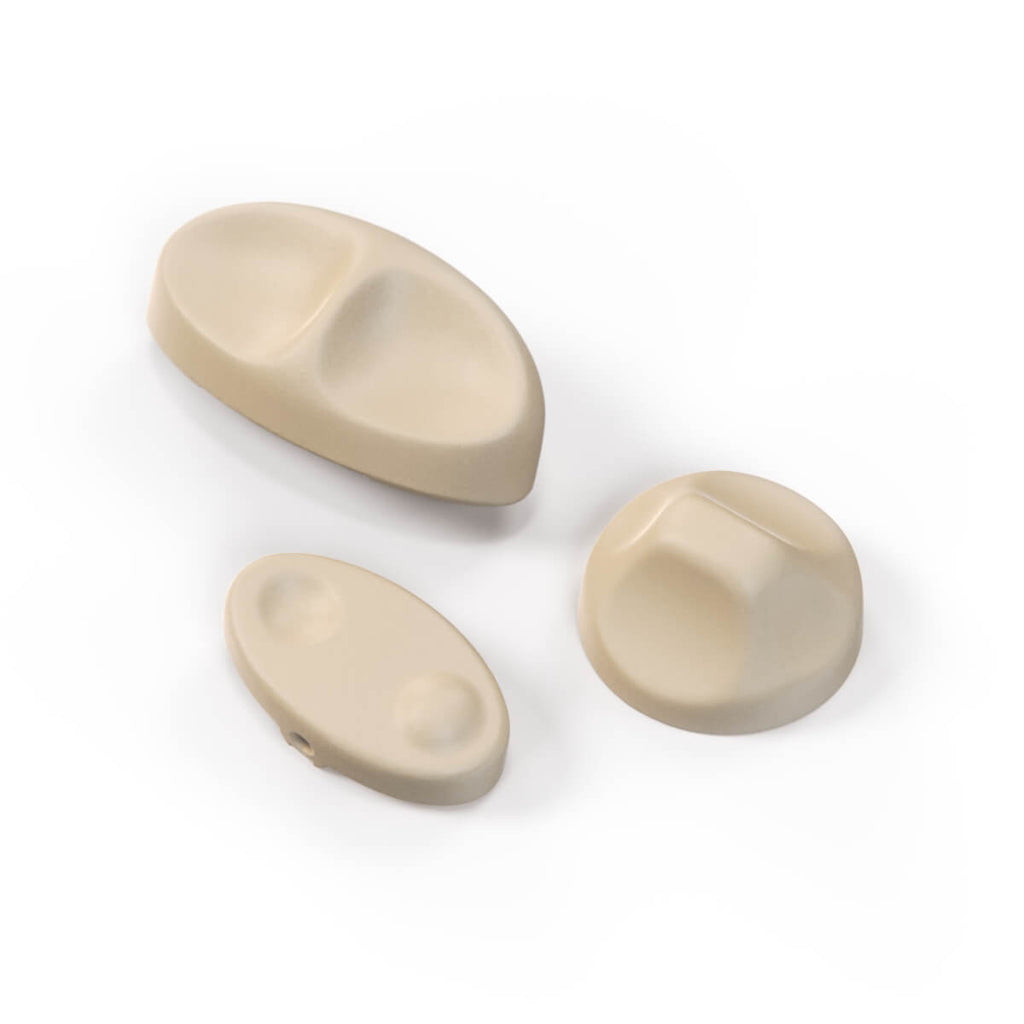 Jaguar XJ8 XJR Seat Power Switch Knobs Set of 3 LNA6072AA LNA6070AA Left or Right — view 2