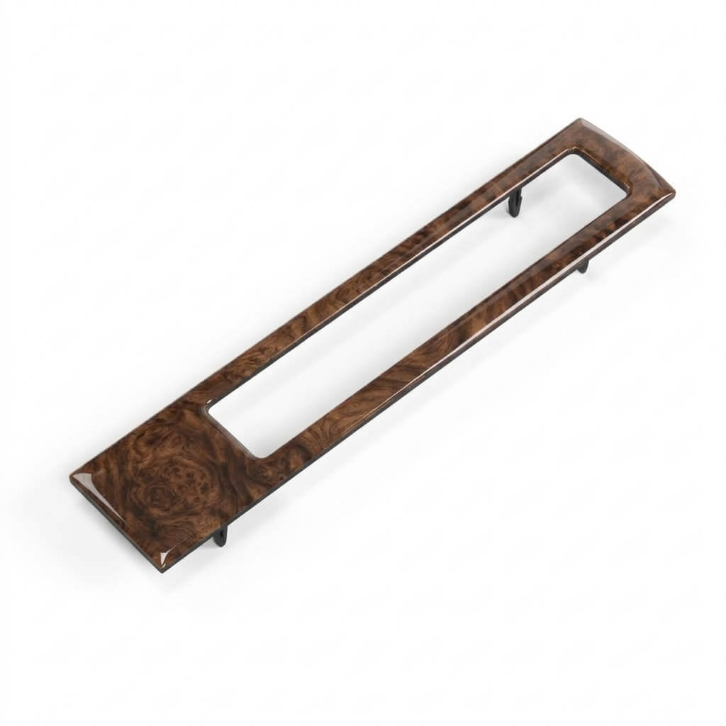 Jaguar XJS Centre Console Central Air Vent Grille Surround Wooden Trim 2 Wood Types — view 2