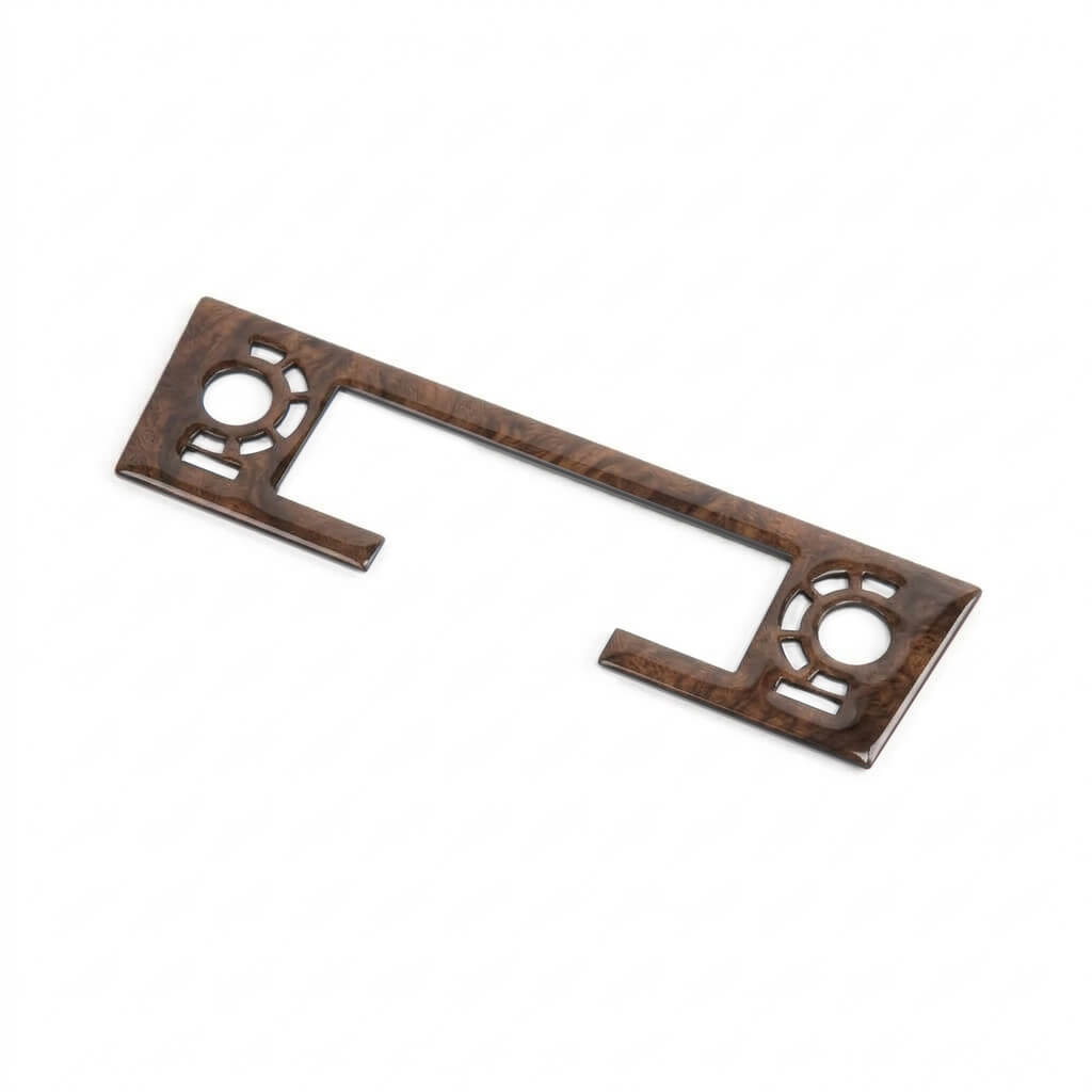 Jaguar XJS Centre Console Climate Control Wooden Front Panel 2 Wood Types — view 2