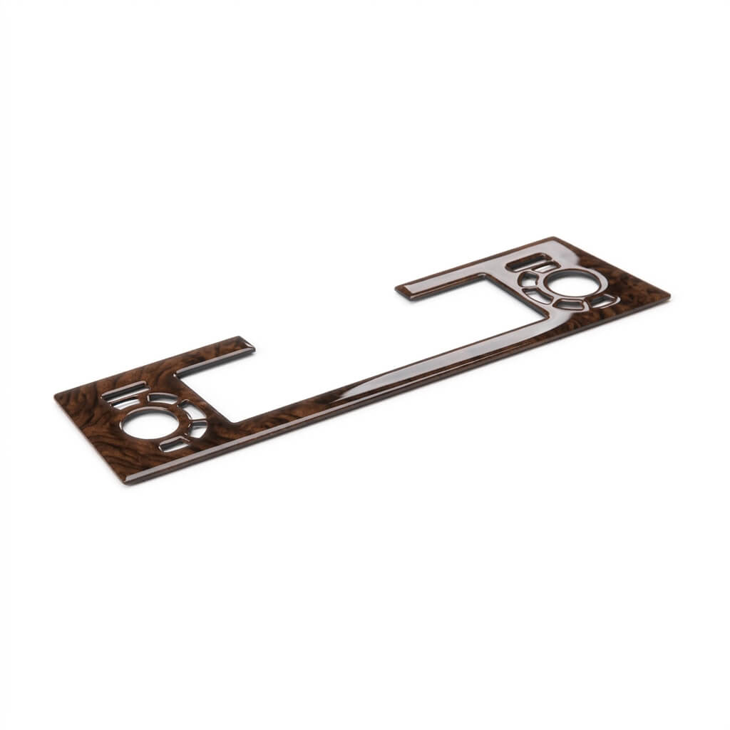 Jaguar XJS Centre Console Climate Control Wooden Front Panel 2 Wood Types — view 4