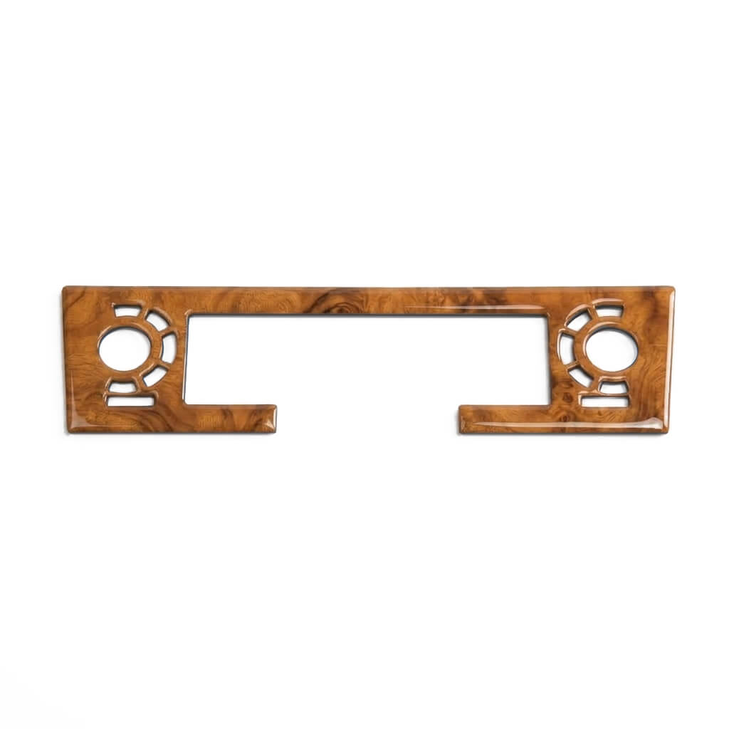 Jaguar XJS Centre Console Climate Control Wooden Front Panel 2 Wood Types — view 5