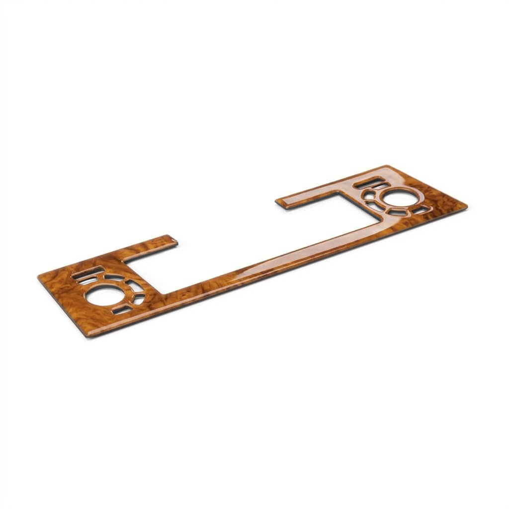 Jaguar XJS Centre Console Climate Control Wooden Front Panel 2 Wood Types — view 6