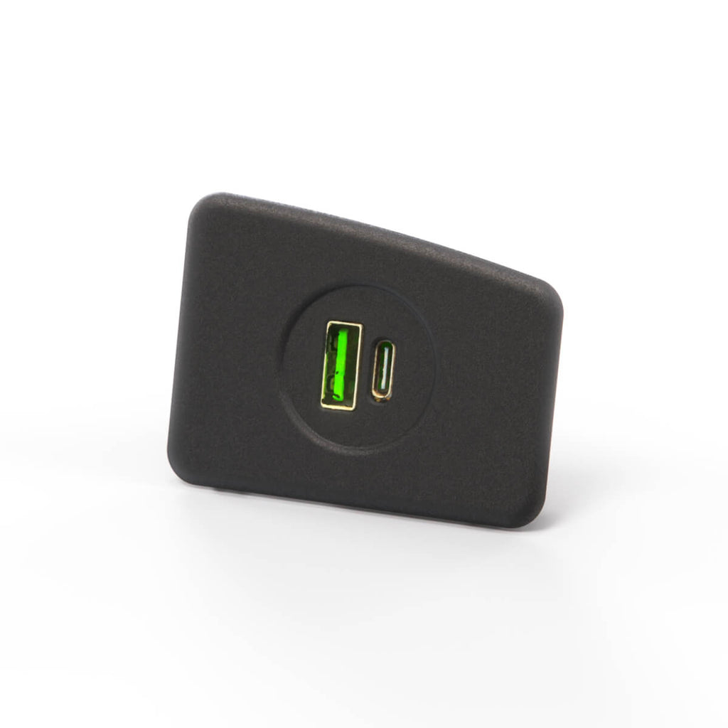 Jaguar XJS Cigar Lighter Bezel Trim with USB Black LHD BEC15272PDA or RHD (BEC15273PDA)