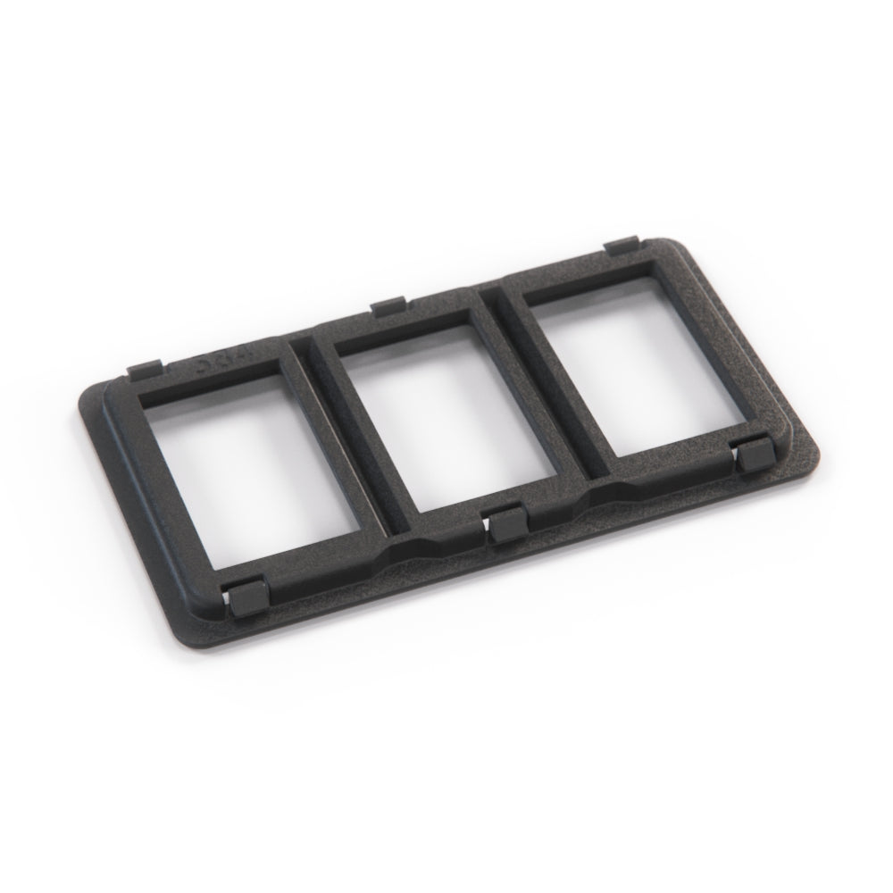 Jaguar XJS Convertible 3 Slot Console Power Window Lift Switch Sunroof Bezel Black BCC2303 — view 2