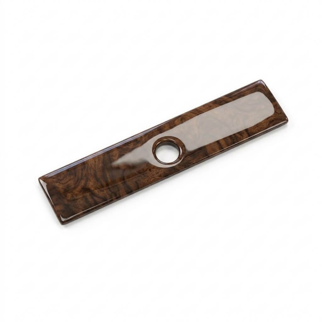 Jaguar XJS Glove Box Front Decor Wooden Panel 2 Wood Types — view 2