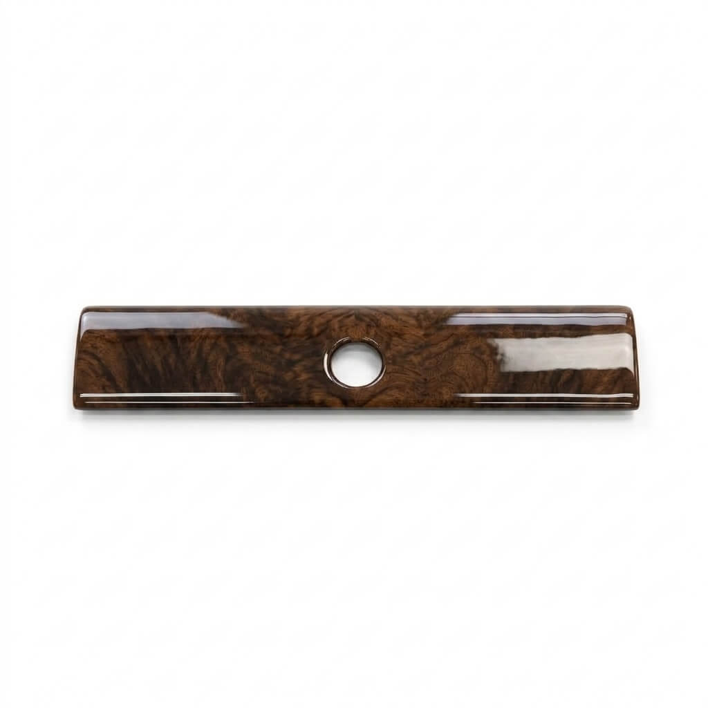Jaguar XJS Glove Box Front Decor Wooden Panel 2 Wood Types — view 3