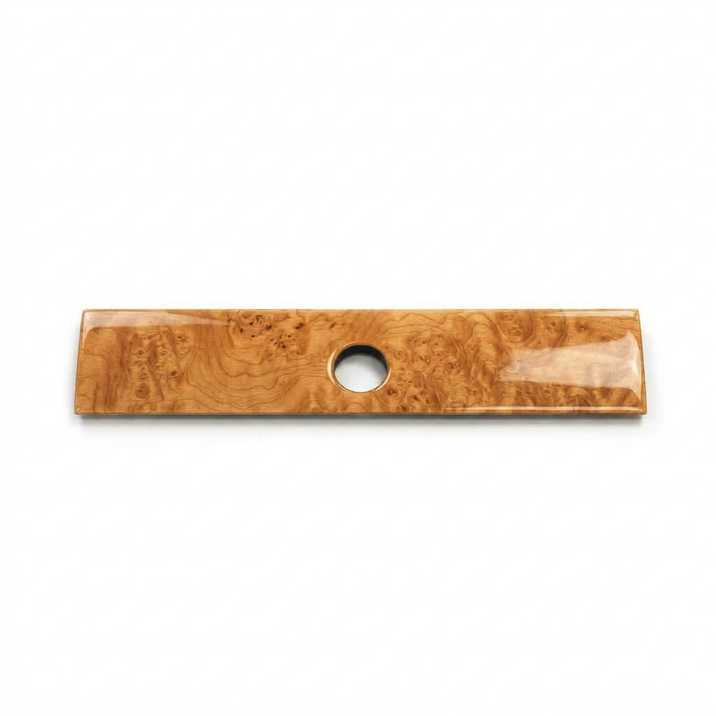 Jaguar XJS Glove Box Front Decor Wooden Panel 2 Wood Types — view 5