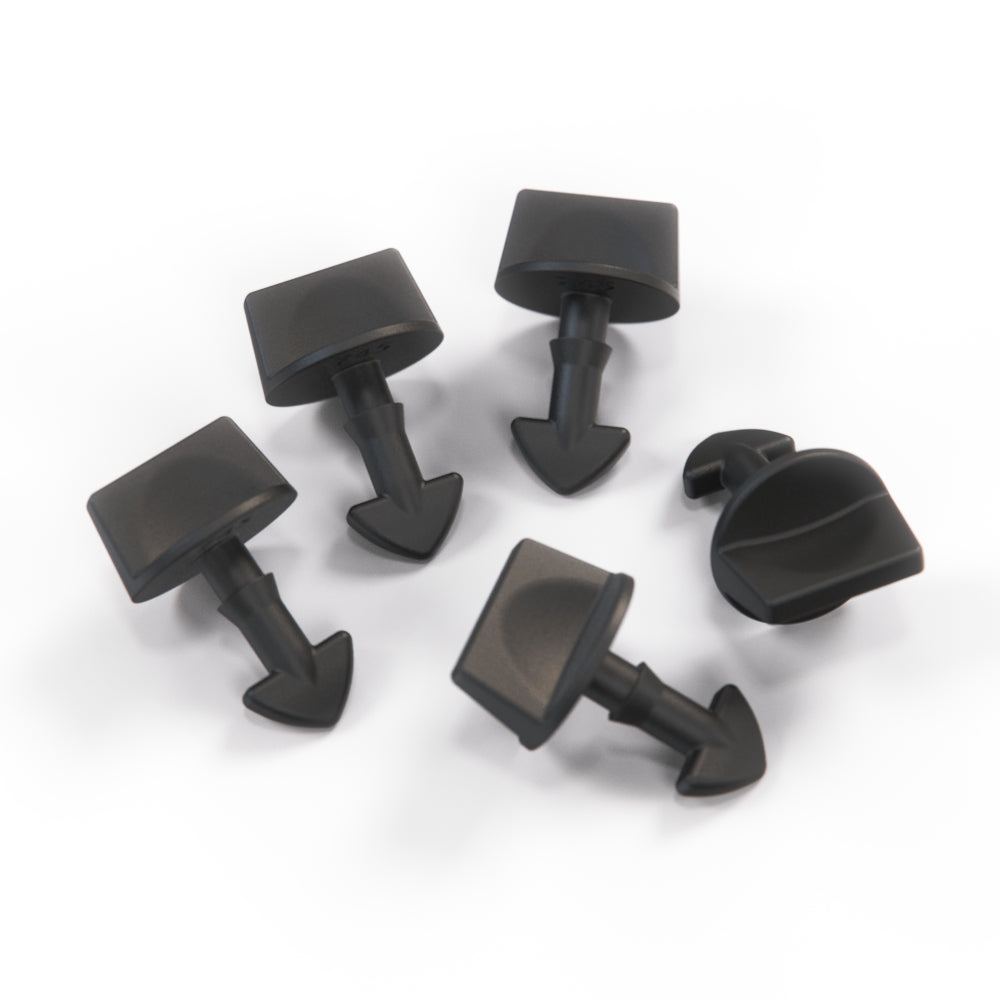 Jaguar XJS Headlight Access Cover / Turnbuckle Stud Set Of 5 All Color BCC3594 — view 4