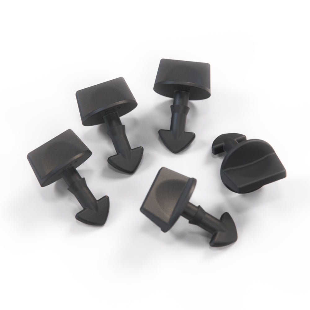 Jaguar XJS Headlight Access Cover / Turnbuckle Stud Set Of 5 All Color BCC3594 — view 6