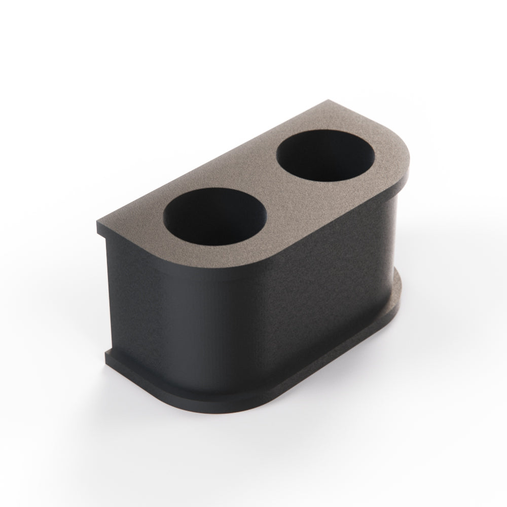 Jaguar XJS Mount Strap Insulating Bushing Black CAC5537 — view 2