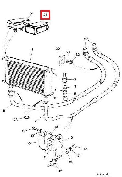 Jaguar XJS Oil Cooler Mounting Rubber Black CAC8444 — view 3