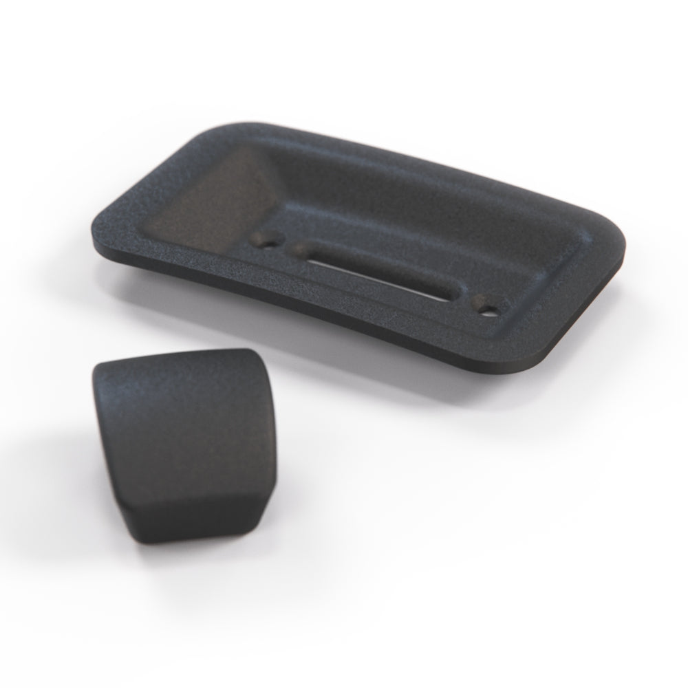 Jaguar XJS Seat Control Knob & Escutcheon Set Black (75-96) 715721/624571 | — view 2