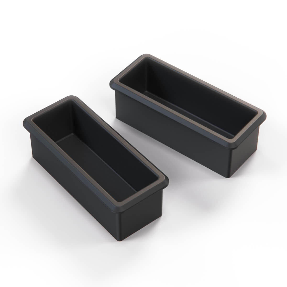 Jaguar XJS Ski Slope Center Console Ash Tray Replacement Set of 2 Black — view 2