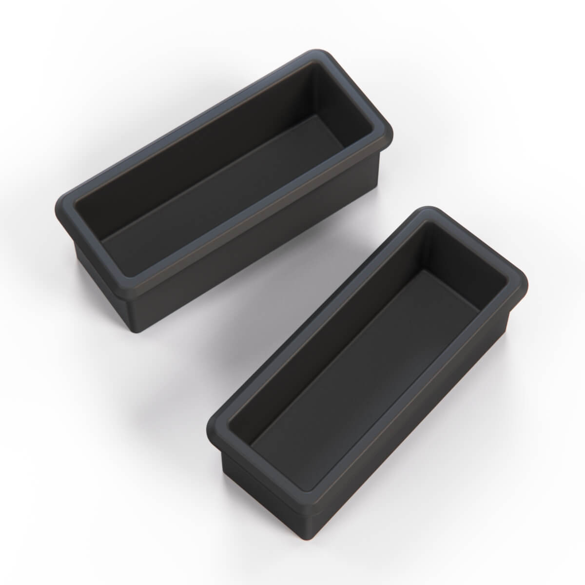 Jaguar XJS Ski Slope Center Console Ash Tray Replacement Set of 2 Black — view 3