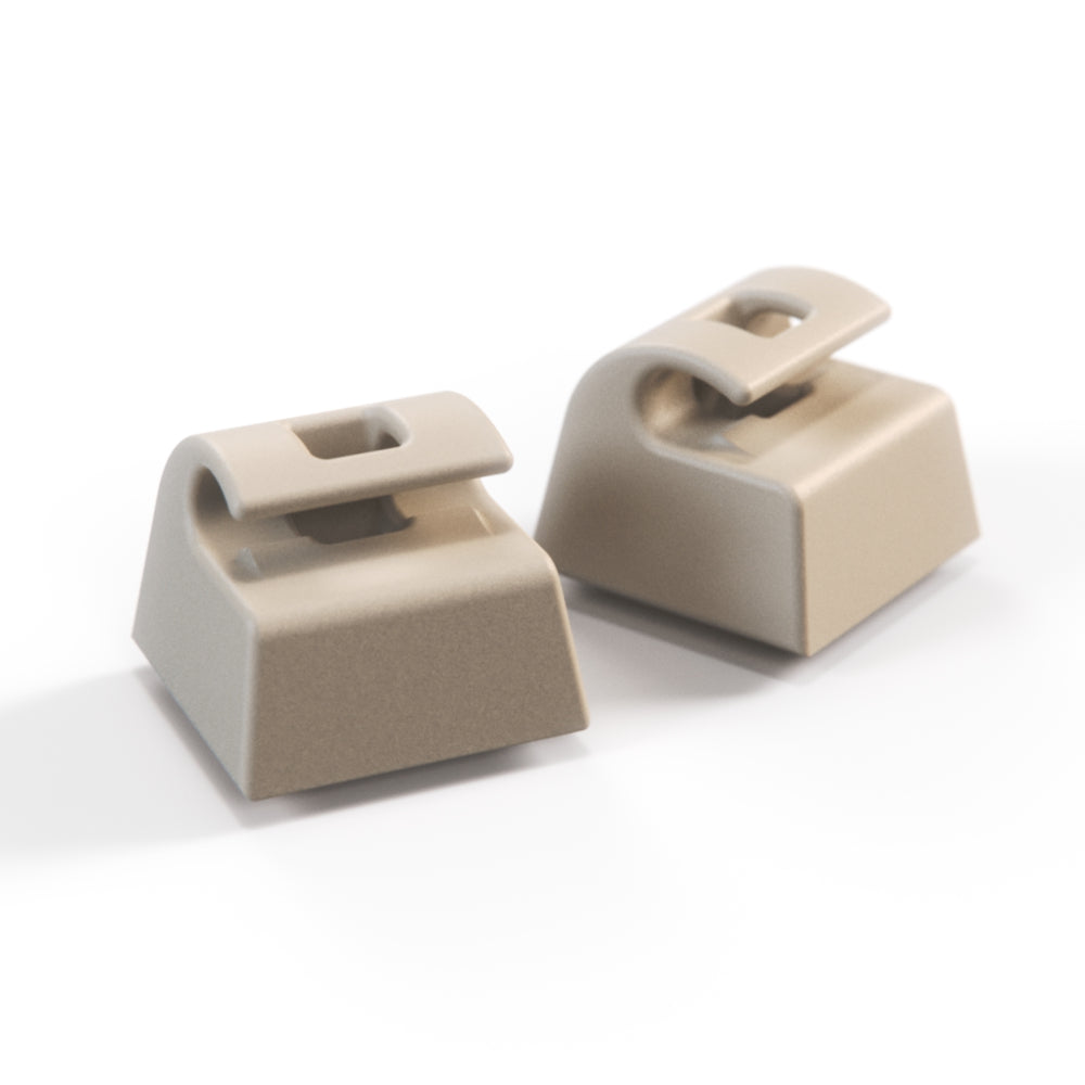 Jaguar XJS, XJ6, XJ8, XJ12, XJR Sun Visor Support Clips Set Of 2 ( Sunvisor 1986 to 2001 HMD1084AAAEE ) — view 4