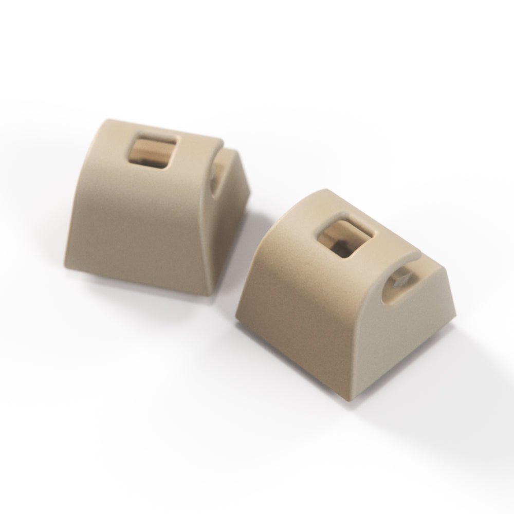 Jaguar XJS, XJ6, XJ8, XJ12, XJR Sun Visor Support Clips Set Of 2 ( Sunvisor 1986 to 2001 HMD1084AAAEE ) — view 3