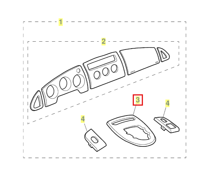 Jaguar XK8 / XKR Centre Console Wood Trim Burl Walnut (GJA7831AD / GJA7831AE) — view 4