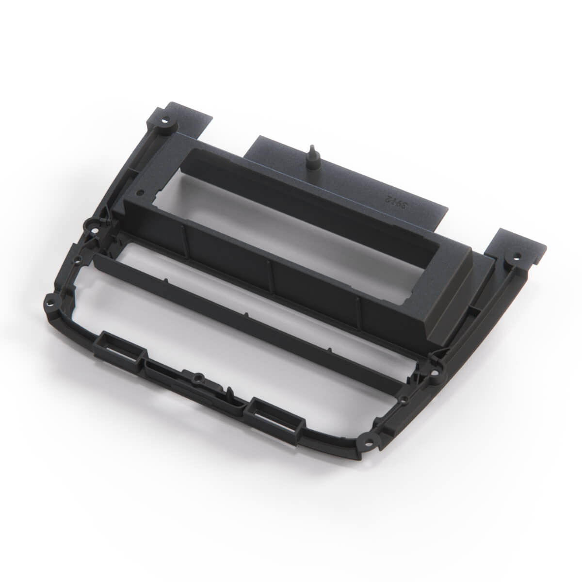 Jaguar XK8 / XKR X100 Radio / Climate Control Frame Bracket Black (LJB6318AA / 3W83-F045L70-CN) — view 3