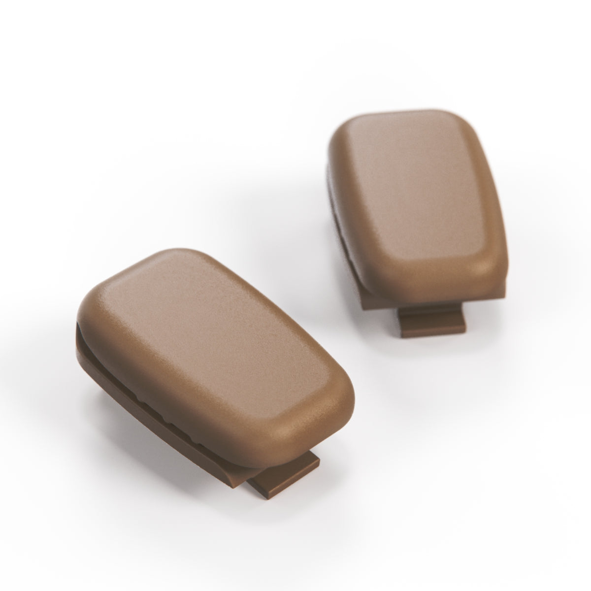 Jaguar XKR XK8 X100 Seat Belt Webbing Retainer Set Of 2 All Colours GJA2447AA — Coffee (Jaguar)